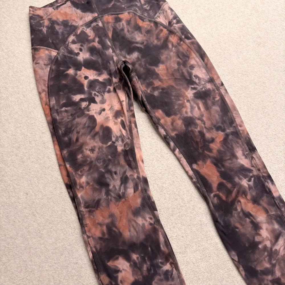 Lululemon Unlimit High-Rise Crop 23 Diamond Dye Graphite Grey Bronze Pink 8